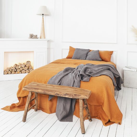 Linen Waffle Blanket