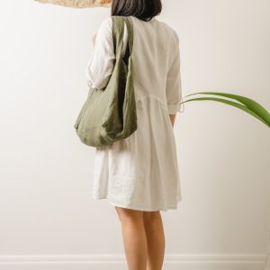 Linen Beach Bag
