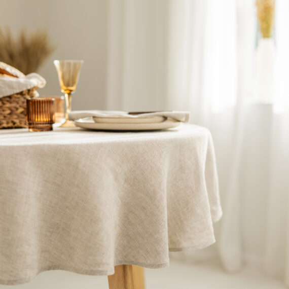 Linen Tablecloth Round