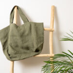 Linen Beach Bag