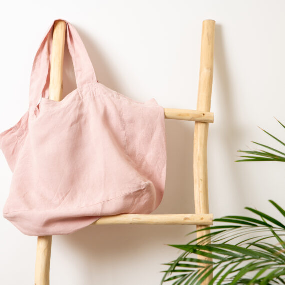 Linen Beach Bag